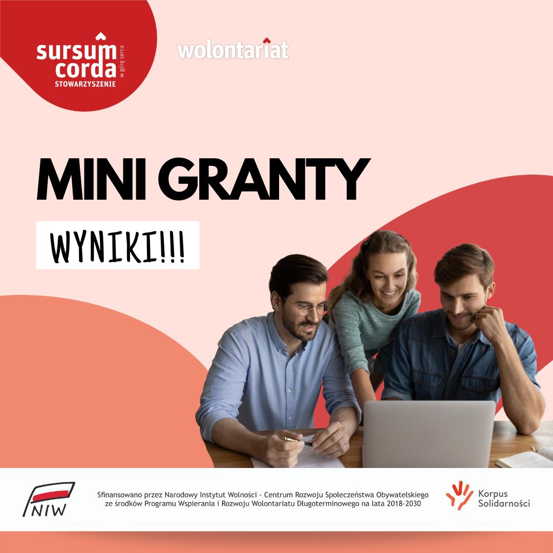 GRANT DLA NASZYCH WOLONTARIUSZY!