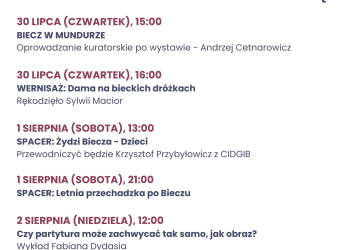 Kromer Festival Biecz - muzealne wydarzenia towarzyszące